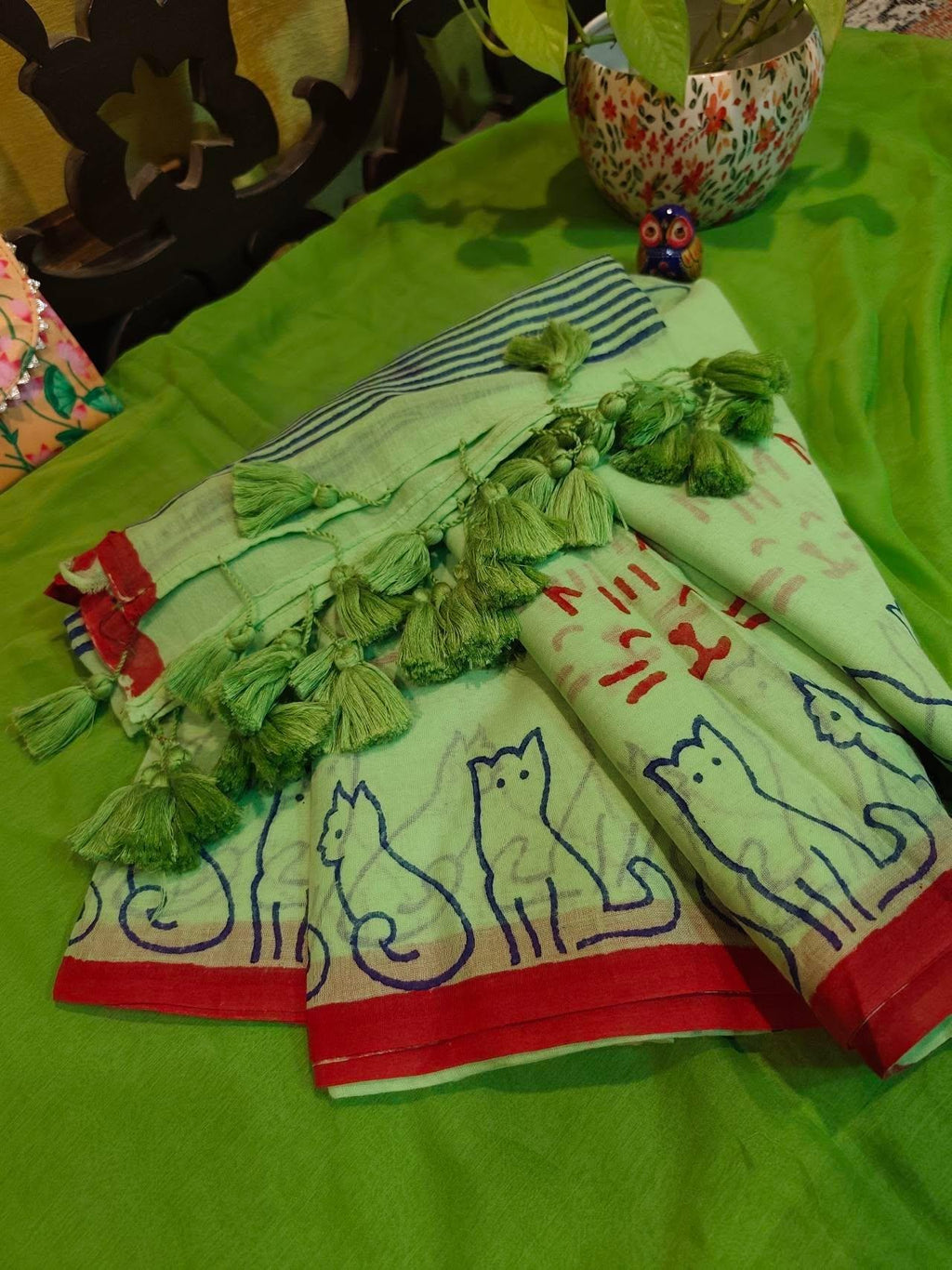 Printed mul cotton