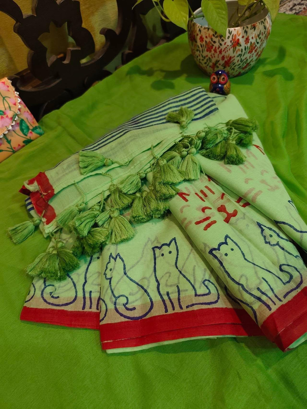 Printed mul cotton