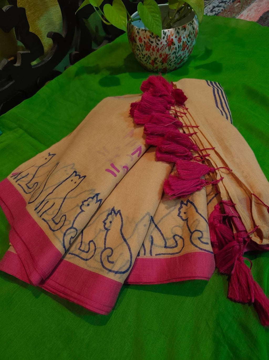 Printed mul cotton