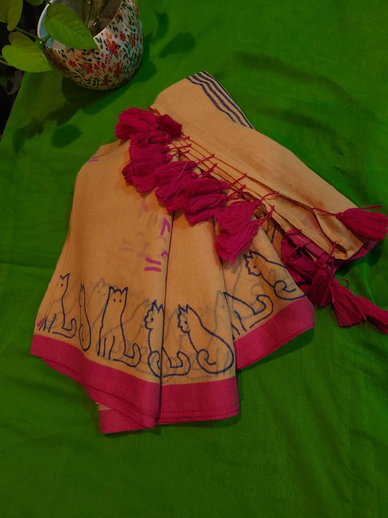 Printed mul cotton